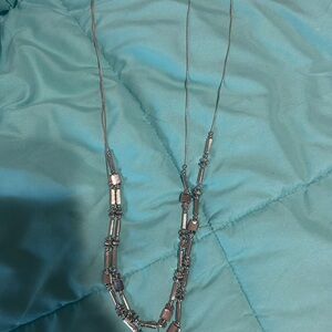 Chico's Silver Multi-Bead Necklace